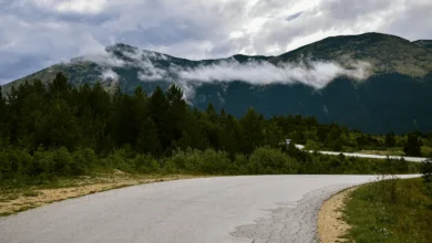 Kritična dionica i opasne krivine na magistralnom putu u Bosni i Hercegovini.